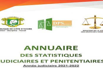 <strong>ANNUAIRE DES STATISTIQUES JUDICIAIRES ET PENITENTIAIRES ANNEE JUDICIAIRE 2021-2022</strong>
